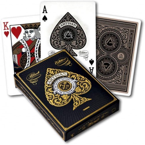 Theory11 Artisan Black Siyah Cardistry Oyun Kağıdı Kartları