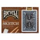 Bicycle Sketch (Artist Series) Glided Oyun Kağıdı iskambil Kartları Bicycle Sketch (Artist Series) Glided Oyun Kağıdı iskambil Kartları