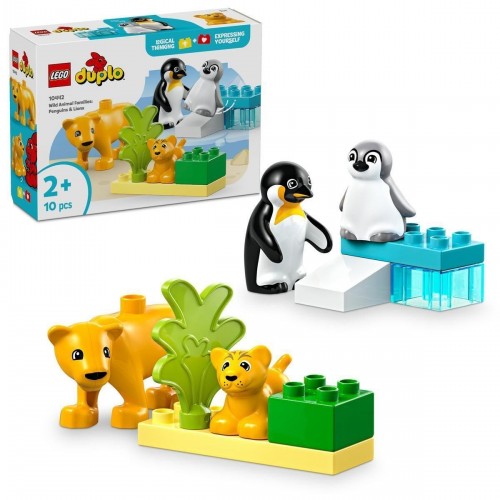 Lego Duplo Vahşi Hayvan Aileleri: Penguenler ve Aslanlar 10442 (10 Parça)