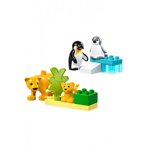 Lego Duplo Vahşi Hayvan Aileleri: Penguenler ve Aslanlar 10442 (10 Parça)