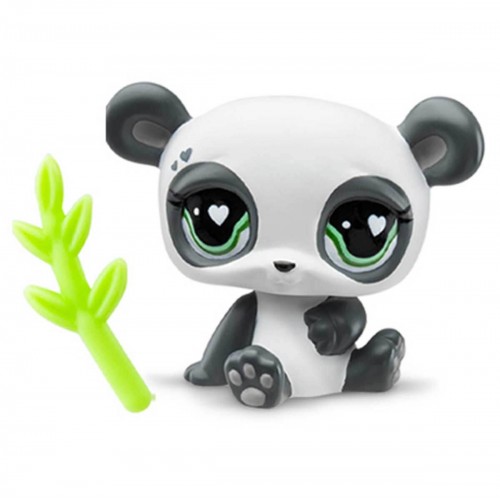 Orijinal Littlest Pet Shop LPS Yeni Seri Siyah Panda Miniş Tekli Minişler Oyuncakları Figürleri #1