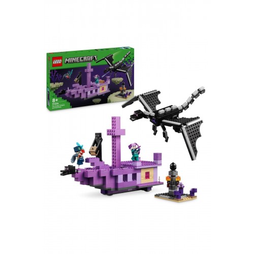 Lego Minecraft Ender Ejderhası ve End Gemisi 21264 (657 Parça)