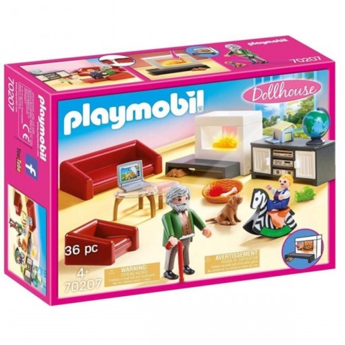 Playmobil Oturma Odası Şömineli 2 Figürlü Oyuncakları Oyun Seti 70207 (36 Parça) Playmobil Oturma Odası Şömineli 2 Figürlü Oyuncakları Oyun Seti 70207 (36 Parça)