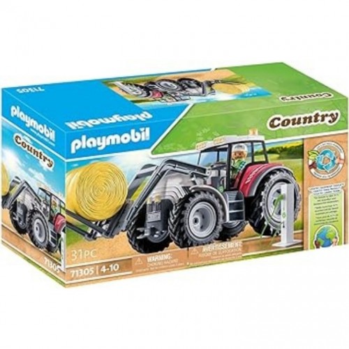 Playmobil Country Büyük Traktör Katlanır Çatılı ve Elektrik Şarj İstasyonu 71305 (31 Parça) 