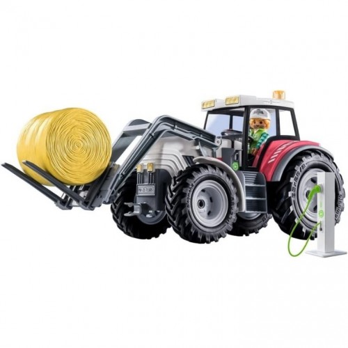Playmobil Country Büyük Traktör Katlanır Çatılı ve Elektrik Şarj İstasyonu 71305 (31 Parça) 