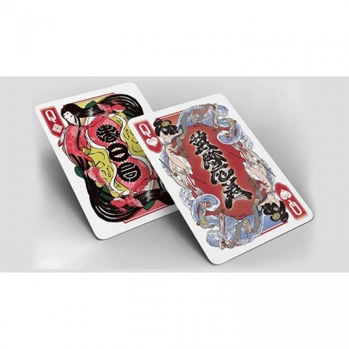 Bicycle Edo Karuta Daimyo Red Premium Oyun Kağıdı İskambil Kartları Kartı Destesi