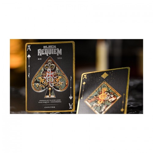 Cartamundi Black Requiem Counterspell Premium Oyun Kağıdı Limited Edition iskambil Kartları