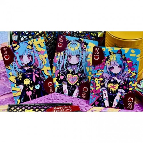 King Star Graffiti Girls Shinjuku Spray Girls V1 Premium Oyun Kağıdı iskambil Kartları Destesi King Star Graffiti Girls Shinjuku Spray Girls V1 Premium Oyun Kağıdı iskambil Kartları Destesi