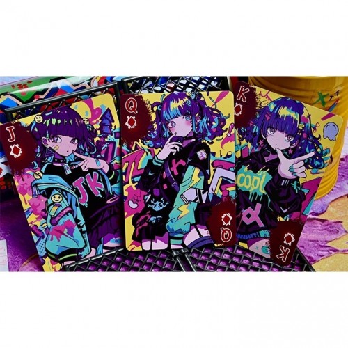 King Star Graffiti Girls Shinjuku Spray Girls V1 Premium Oyun Kağıdı iskambil Kartları Destesi King Star Graffiti Girls Shinjuku Spray Girls V1 Premium Oyun Kağıdı iskambil Kartları Destesi
