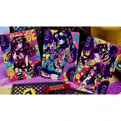 King Star Graffiti Girl Shinjuku Spray Girls V2 Premium Oyun Kağıdı iskambil Kartları Destesi King Star Graffiti Girl Shinjuku Spray Girls V2 Premium Oyun Kağıdı iskambil Kartları Destesi