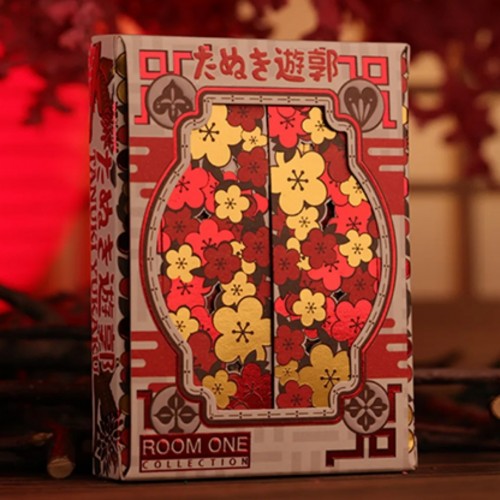 Room One Tanuki Yukaku (Hanafuda) Premium Oyun Kağıdı iskambil Kartları Destesi