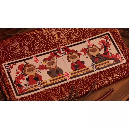 Room One Tanuki Yukaku (Hanafuda) Premium Oyun Kağıdı iskambil Kartları Destesi