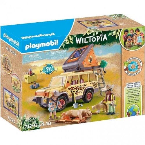 Playmobil Wiltopia Aslanlar ve Arazi Safari Aracı Oyuncakları Oyun Seti 71293 (98 Parça)