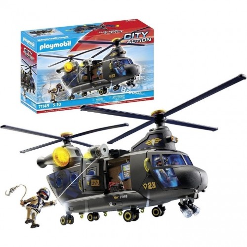 Playmobil City Action Swat Kurtarma Polis Helikopteri Oyuncakları Oyun Seti 71149 (117 Parça