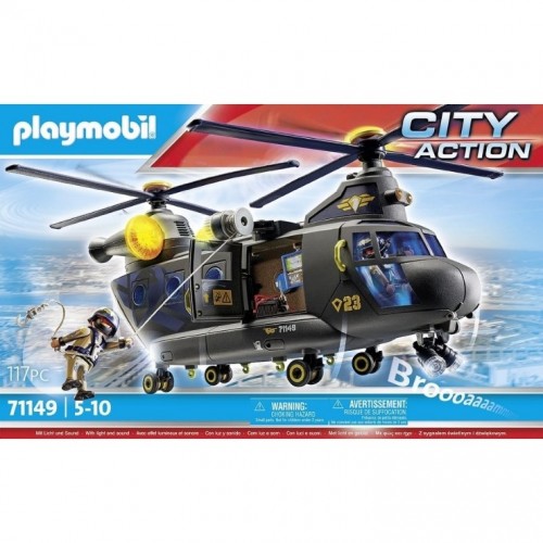Playmobil City Action Swat Kurtarma Polis Helikopteri Oyuncakları Oyun Seti 71149 (117 Parça