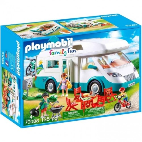 Playmobil Family Fun Mobilyalı Karavan Oyuncakları oyun Seti 70088 (135 Parça)