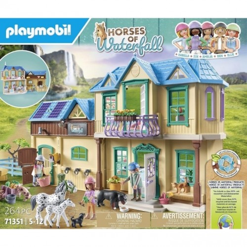Playmobil Şelale Atları Şelale Çiftliği  Ev Oyuncakları Oyun Seti 71351 (261 Parça)