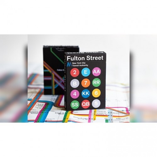 Bicycle Fulton Street Mta Black Edition Premium Oyun Kağıdı iskambil Kartları Destesi
