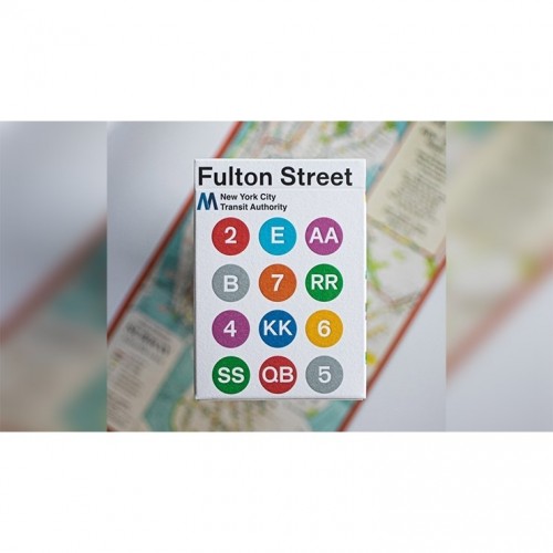 Bicycle Fulton Street Mta White Edition Premium Oyun Kağıdı iskambil Kartları Destesi