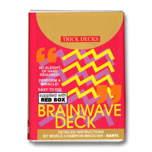 Bicycle Brainwave Deck (Red Case) Kırmızı Hileli Trick Premium Oyun Kağıdı iskambil Kartları Destesi