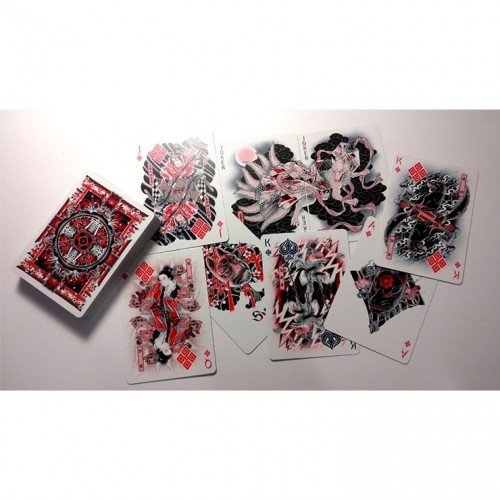 Bicycle Sumi Kitsune Tale Teller (Craft Letterpressed Tuck) Oyun Kağıdı iskambil Kartları Destesi