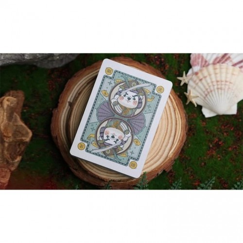 Room One Samurai Otter Mizu Edition (Standard Blue) Premium Oyun Kağıdı iskambil Kartları Destesi