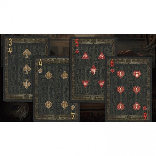 King Star Egypt Mythology Black Edition (Green,Nile) Premium Oyun Kağıdı iskambil Kartları Destesi King Star Egypt Mythology Black Edition (Green,Nile) Premium Oyun Kağıdı iskambil Kartları Destesi