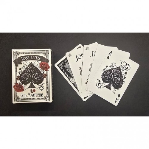 Bicycle Rose Elites - Old Masters (Black) Marked Deck işaretli Oyun Kağıdı iskambil Kartları Destesi