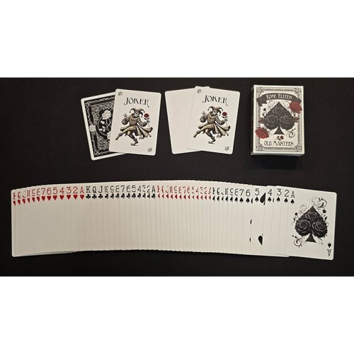 Bicycle Rose Elites - Old Masters (Black) Marked Deck işaretli Oyun Kağıdı iskambil Kartları Destesi