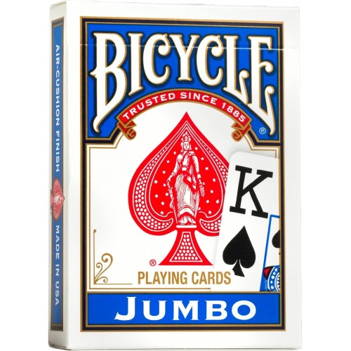 Bicycle Jumbo Index Mavi Oyun Kağıdı iskambil Kartları Destesi