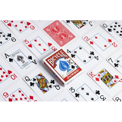 Bicycle Jumbo Index Kırmızı Oyun Kağıdı iskambil Kartları Destesi