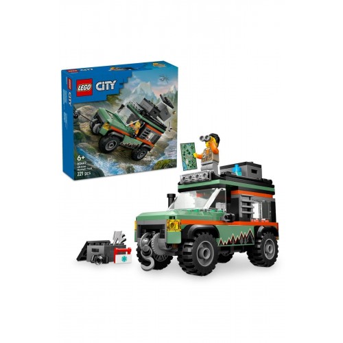 Lego City 4x4 Arazi Dağ Arabası 60447 Yapım Seti (221 Parça)