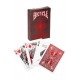 Bicycle Rider Back Crimson Luxe Foil Back Metalluxe Kırmızı Oyun Kağıdı iskambil Kartları Destesi