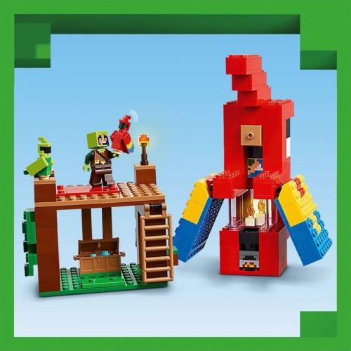 Lego Minecraft Papağan Evleri 21282 (535 Parça) Lego Minecraft Papağan Evleri 21282 (535 Parça)