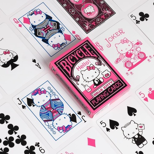 Bicycle Hello Kitty Black & Pink Premium Oyun Kağıdı Koleksiyonluk iskambil Kartları Destesi Bicycle Hello Kitty Black & Pink Premium Oyun Kağıdı Koleksiyonluk iskambil Kartları Destesi