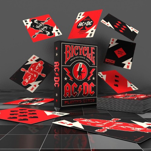 Bicycle AC/DC Premium Oyun Kağıdı Koleksiyonluk iskambil Kartları Destesi Bicycle AC/DC Premium Oyun Kağıdı Koleksiyonluk iskambil Kartları Destesi