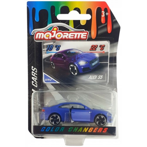 Majorette Premium Cars Color Changers Audi S5 Renk Değiştiren Tekli Arabaları 1:64 Model Oyuncakları