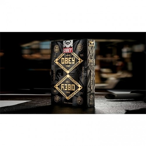 Theory11 Obey Gold Edition Premium Oyun Kağıdı iskambil Kartları Destesi Theory11 Obey Gold Edition Premium Oyun Kağıdı iskambil Kartları Destesi