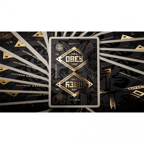 Theory11 Obey Gold Edition Premium Oyun Kağıdı iskambil Kartları Destesi Theory11 Obey Gold Edition Premium Oyun Kağıdı iskambil Kartları Destesi