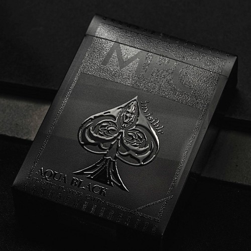 MPC Aqua Black Invisible Premium Oyun Kağıdı iskambil Kartları Destesi
