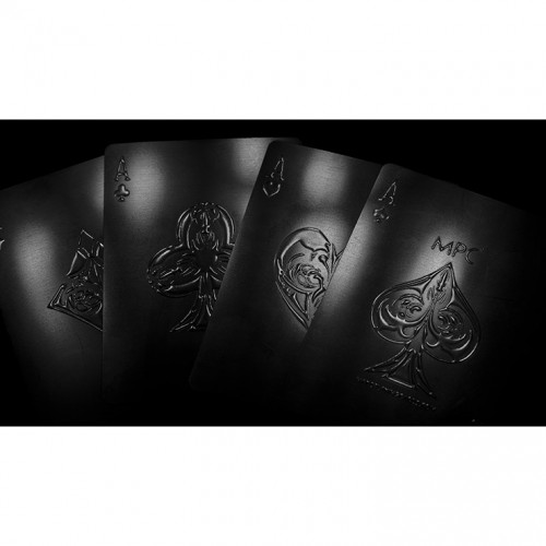 MPC Aqua Black Invisible Premium Oyun Kağıdı iskambil Kartları Destesi MPC Aqua Black Invisible Premium Oyun Kağıdı iskambil Kartları Destesi