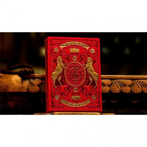 Theory11 Tavern on the Green Red Edition Premium Oyun Kartları iskambil Kağıdı Destesi