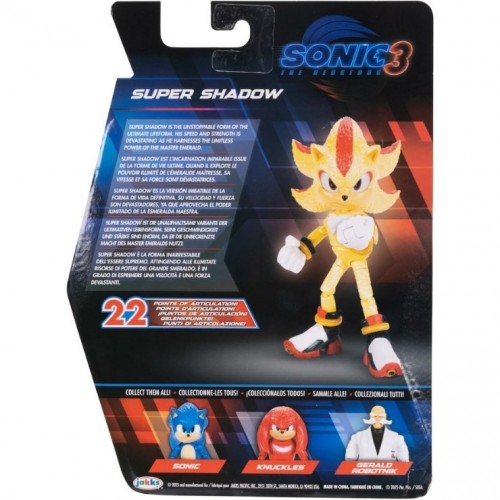Sonic The Hedgehog 3 Filmi Süper Shadow Aksiyon Figürü Oyuncakları Figürleri Sonic The Hedgehog 3 Filmi Süper Shadow Aksiyon Figürü Oyuncakları Figürleri