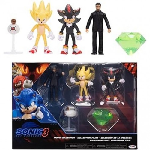 Sonic The Hedgehog 3 Filmi Shadow Super Sonic Gerald Aksiyon Figürü Oyuncakları Figürleri Oyun Seti