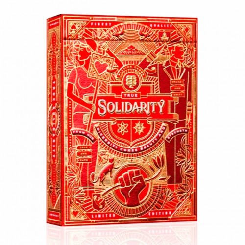 Bicycle Solidarity (Loving Red) Riffle Shuffle Oyun Kağıdı Limited Edition iskambil Kartları Destesi
