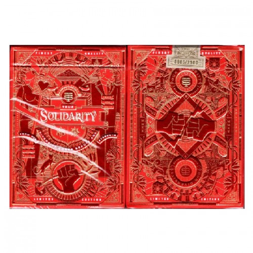 Bicycle Solidarity (Loving Red) Riffle Shuffle Oyun Kağıdı Limited Edition iskambil Kartları Destesi