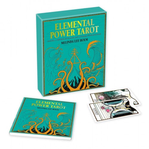 Elemental Power Tarot Kartları Destesi Melinda Lee 78 Kart ve 64 Sayfa Resimli Kitap