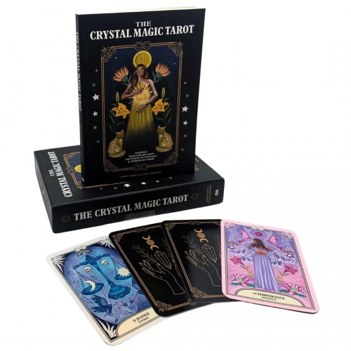 The Crystal Magic Tarot Kartları Destesi 78 Kart ve Kılavuz Kitap ile Premium ithal Tarot The Crystal Magic Tarot Kartları Destesi 78 Kart ve Kılavuz Kitap ile Premium ithal Tarot