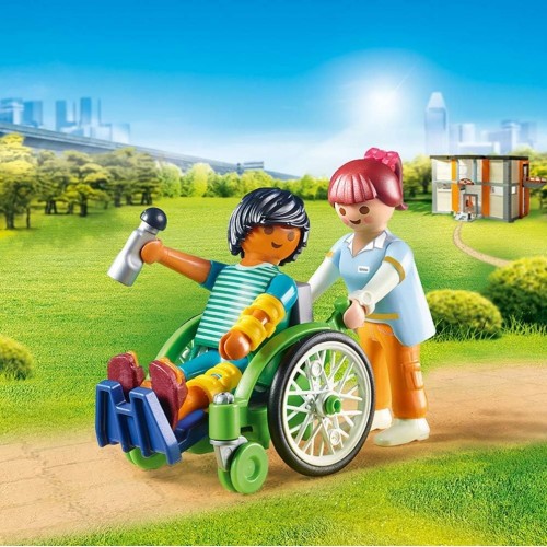 Playmobil City Life Tekerlekli Sandalyedeki Hasta ve Bakıcı Oyuncakları Figürleri 70193 (20 Parça) Playmobil City Life Tekerlekli Sandalyedeki Hasta ve Bakıcı Oyuncakları Figürleri 70193 (20 Parça)