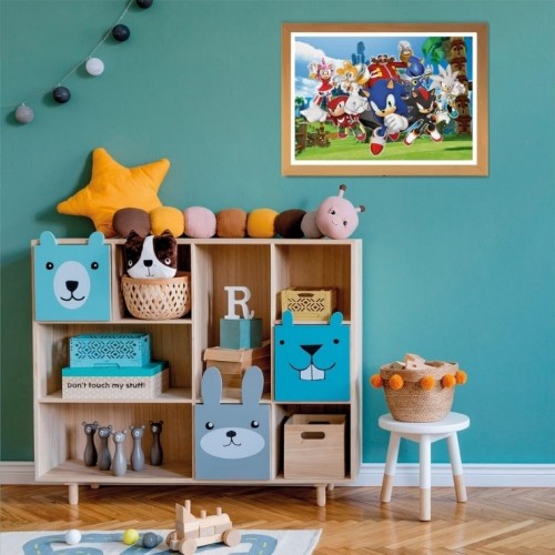 Clementoni Super Color Sonic The Hedgehog Kaliteli Premium Yapboz 104 Parça Çocuk Puzzle 27159